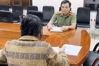 Tại cơ quan công an, bà N.T.N.L. thừa nhận hành vi sai trái của mình và cam kết không tái phạm.