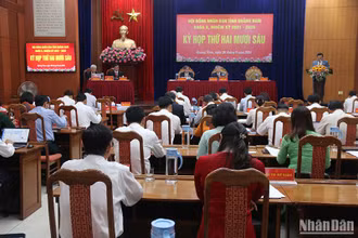 Quang cảnh kỳ họp lần thứ 26, Hội đồng nhân dân tỉnh Quảng Nam (khóa X)