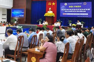 Quang cảnh buổi hội thảo.