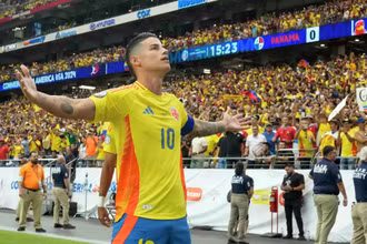 James Rodriguez đánh dấu sự trở lại mạnh mẽ tại Copa America 2024. (Ảnh: Getty Images)