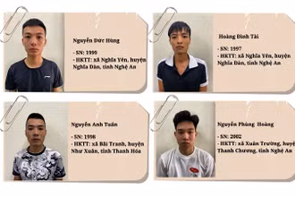Các đối tượng của vụ án. (Ảnh Công an tỉnh)