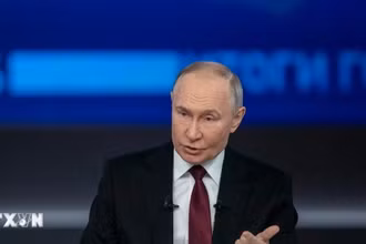 Tổng thống Nga Vladimir Putin. (Ảnh: THX/TTXVN)