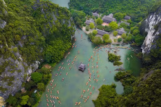 Bến Thủy Đình, Di sản Thiên nhiên Tràng An, Ninh Bình. (Ảnh: Trường Huy)