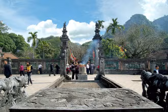 Đền Vua Đinh tại huyện Hoa Lư, tỉnh Ninh Bình. (Ảnh: Sở Du lịch Ninh Bình)