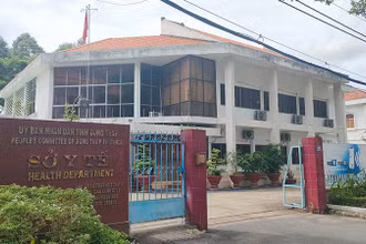 Sở Y tế tỉnh Đồng Tháp, nơi bị can Huỳnh Văn Thêm từng làm việc. (Ảnh: HỮU NGHĨA)