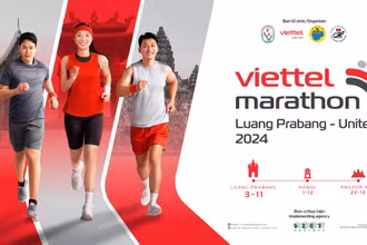 Giải đua tại Lào thu hút đông vận động viên tham dự.