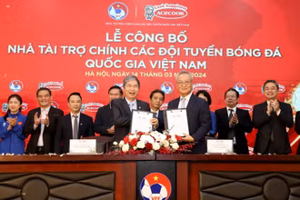 Công bố Acecook thành đối tác hàng đầu của đội tuyển bóng đá Việt Nam.