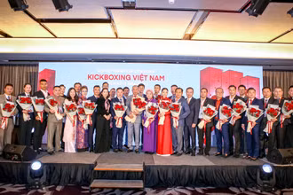 Các thành viên Ban chấp hành Liên đoàn Kickboxing Việt Nam.
