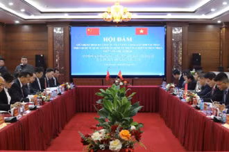 Các đại biểu tham dự hội đàm.