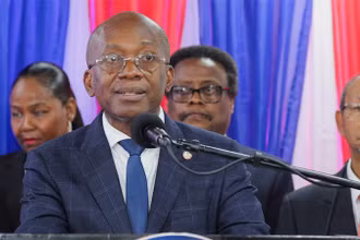 Thủ tướng lâm thời của Haiti, ông Michel Patrick Boisvert. (Ảnh: Reuters)