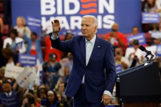 Tổng thống Mỹ Joe Biden tại bang Michigan, ngày 12/7/2024. (Ảnh: Reuters)