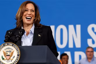 Phó Tổng thống Mỹ Kamala Harris, ứng viên tổng thống của đảng Dân chủ trong cuộc bầu cử năm 2024. (Ảnh: Reuters)