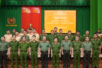 Công an Bình Thuận lập các tổ công tác.