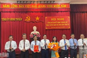 Đồng chí Võ Thanh Bình, Ủy viên Ban Thường vụ Tỉnh ủy, Trưởng Ban Tuyên giáo Tỉnh ủy làm Trưởng ban Tuyên giáo và Dân vận Tỉnh ủy.