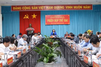 Bến Tre họp Ban chỉ đạo triển khai xóa nhà tạm, nhà dột nát trên địa bàn. (Ảnh: HOÀNG TRUNG)