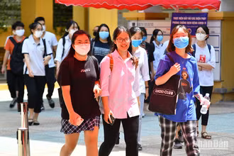 Học sinh Hà Nội tại Kỳ thi tốt nghiệp THPT. (Ảnh: THỦY NGUYÊN)