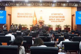Quang cảnh Kỳ họp thứ 22 HĐND thành phố Đà Nẵng.