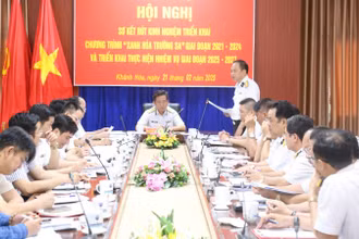 Hội nghị sơ kết, rút kinh nghiệm triển khai thực hiện Chương trình “Xanh hóa Trường Sa”.