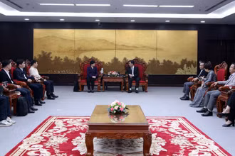 Lãnh đạo thành phố Đà Nẵng tiếp đoàn lãnh đạo cấp cao thành phố Trạm Giang (Trung Quốc). 