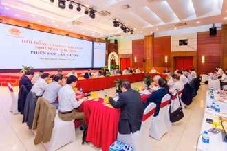 Hội đồng Giáo sư Nhà nước họp phiên họp lần thứ XII nhiệm kỳ 2018-2023. (Nguồn: Hội đồng Giáo sư Nhà nước)