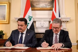 Iraq và Anh ký thỏa thuận hợp tác trong lĩnh vực dầu khí. (Ảnh Iraqi News) 