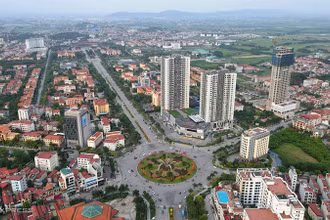 Toàn cảnh thành phố Bắc Ninh, tỉnh Bắc Ninh. 