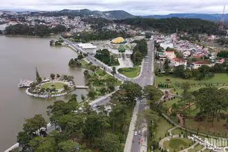 Một góc trung tâm thành phố Đà Lạt, tỉnh Lâm Đồng.