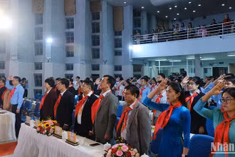 Quang cảnh Đại hội Cháu ngoan Bác Hồ tỉnh Lâm Đồng lần thứ XIII.