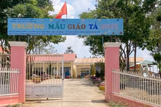 Trường Mẫu giáo Tà Hine, xã Tà Hine, huyện Đức Trọng, tỉnh Lâm Đồng nơi xảy ra vụ việc.
