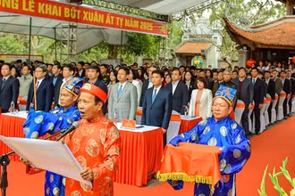 Lễ cung tuyên văn tế tri ân nhà giáo Chu Văn An.