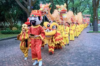 Rước Văn, nghi lễ mở đầu cho chuỗi sự kiện tại Lễ hội mùa thu Côn Sơn-Kiếp Bạc.