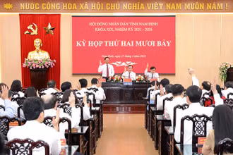 Hội đồng nhân dân tỉnh Nam Định khóa XIX biểu quyết thông qua Nghị quyết tán thành chủ trương hợp nhất tỉnh Hà Nam, tỉnh Ninh Bình và tỉnh Nam Định tại kỳ họp thứ 27.