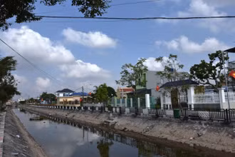 Khởi sắc nông thôn mới nâng cao huyện Giao Thủy, tỉnh Nam Định. (Ảnh: XUÂN TRƯỜNG)