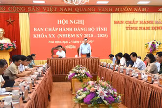 Quang cảnh hội nghị. (Ảnh: XUÂN TRƯỜNG)