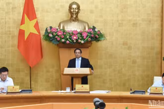 Thủ tướng Phạm Minh Chính chủ trì Phiên họp Chính phủ chuyên đề về xây dựng pháp luật tháng 4.