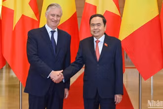Chủ tịch Quốc hội Trần Thanh Mẫn và Nhà vua Vương quốc Bỉ Philippe.