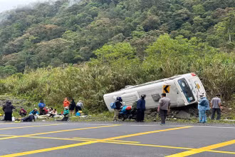 Hiện trường vụ tai nạn. (Ảnh: CTV) 