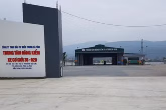 Trung tâm Đăng kiểm 38-02D tại Hồng Lĩnh.