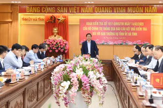 Toàn cảnh buổi làm việc của Đoàn 