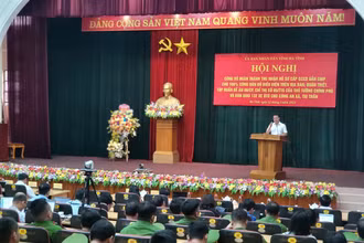 Đại diện lãnh đạo Cục Cảnh sát quản lý hành chính về trật tự xã hội (Bộ Công an) quán triệt Đề án 06/CP, Chỉ thị số 05/TTG của Thủ tướng Chính phủ.
