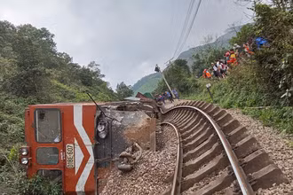 Hiện trường vụ tai nạn.