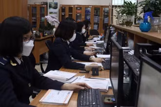 Hoạt động tại Cục Hải quan Hải Phòng. (Ảnh: nhandan.vn)