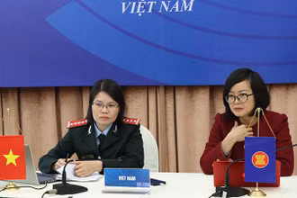 Đại diện Bộ Lao động-Thương binh và Xã hội dự chương trình. (Ảnh: Molisa)