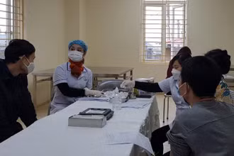 Khám bệnh tại Trung tâm Bảo trợ xã hội 1 Hà Nội.