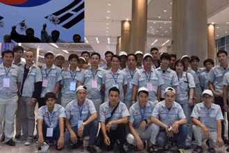 Lao động đi làm việc ở Hàn Quốc. (Ảnh: Colab)