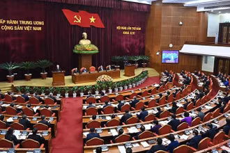 Hội nghị lần thứ 5 Ban Chấp hành Trung ương Đảng khóa XIII thảo luận, cho ý kiến về Đề án thành lập Ban Chỉ đạo cấp tỉnh về phòng, chống tham nhũng, tiêu cực. (Ảnh minh họa: Đăng Khoa)