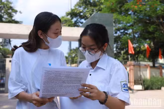 Thí sinh tại kỳ thi tốt nghiệp THPT năm 2023. (Ảnh: THÀNH ĐẠT)