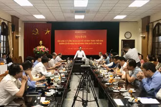 Bộ trưởng Ngoại giao Bùi Thanh Sơn phát biểu tại Tọa đàm.