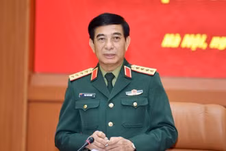Đại tướng Phan Văn Giang, Ủy viên Bộ Chính trị, Phó Bí thư Quân ủy Trung ương, Bộ trưởng Quốc phòng. Ảnh: Báo Quân đội nhân dân.