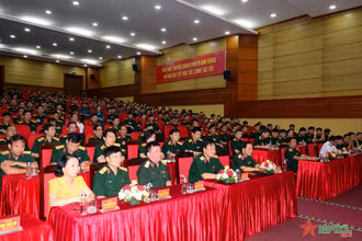 Các đại biểu dự hội thi. (Ảnh: Báo Quân đội nhân dân)